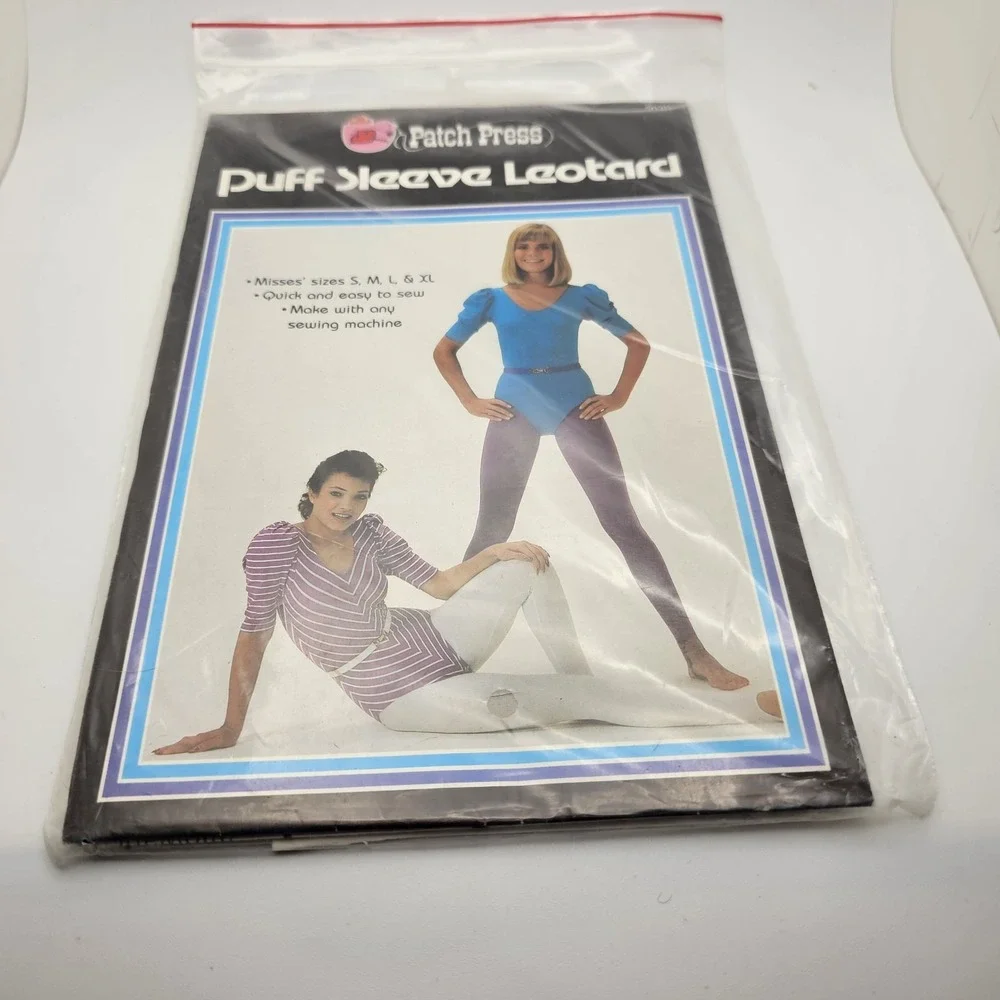 1980s Vintage Patch Press Sewing Pattern Leotard Misses S-XL Uncut